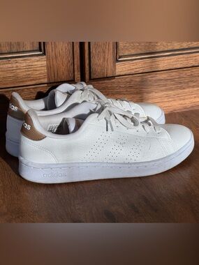 adidas Advantage White/Copper Metallic - 8